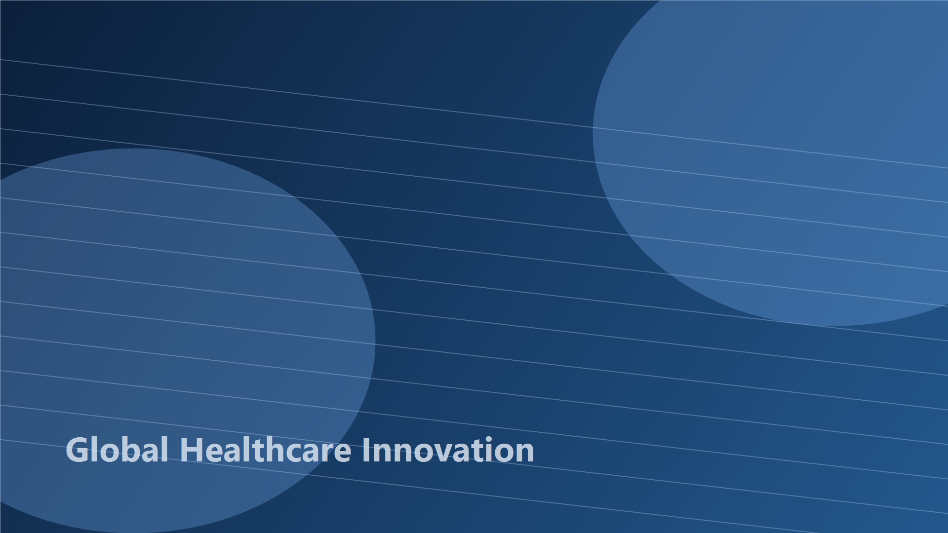 Healthcare innovation control room
