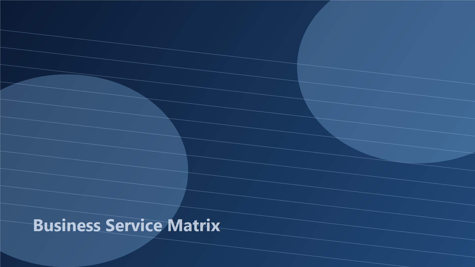 Advanced service network background